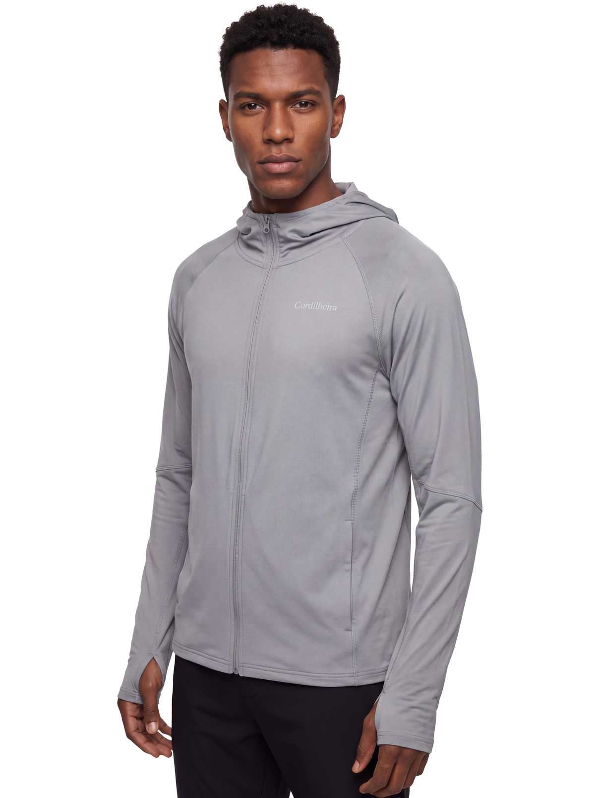 Capa esportiva do Corta-Vento Cordilheira Solar UV50+ Masculina da Marca Cordilheira, Roupa com Boa resistência e proteção Confiável para corrida, treino e atividades ao sol.