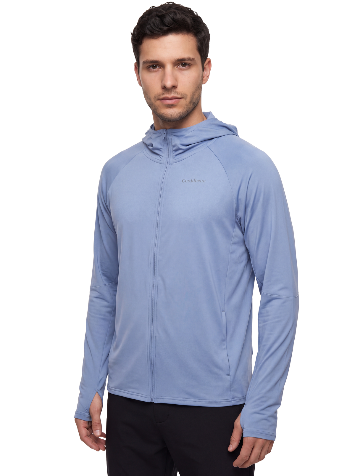 Capa do Corta-Vento Cordilheira Solar UV50+ Masculina da Marca Cordilheira, Roupa com Boa qualidade, resistência e proteção Confiável para esporte e atividades em dias de sol.