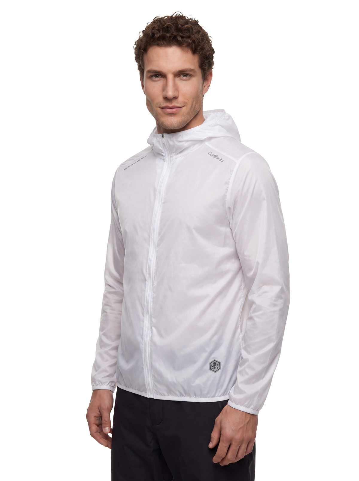 Capa do Corta-Vento Cordilheira Whisper Impermeável UV40+, Roupa da Marca Cordilheira com Boa leveza e uso Confiável para viagem e outdoor.
