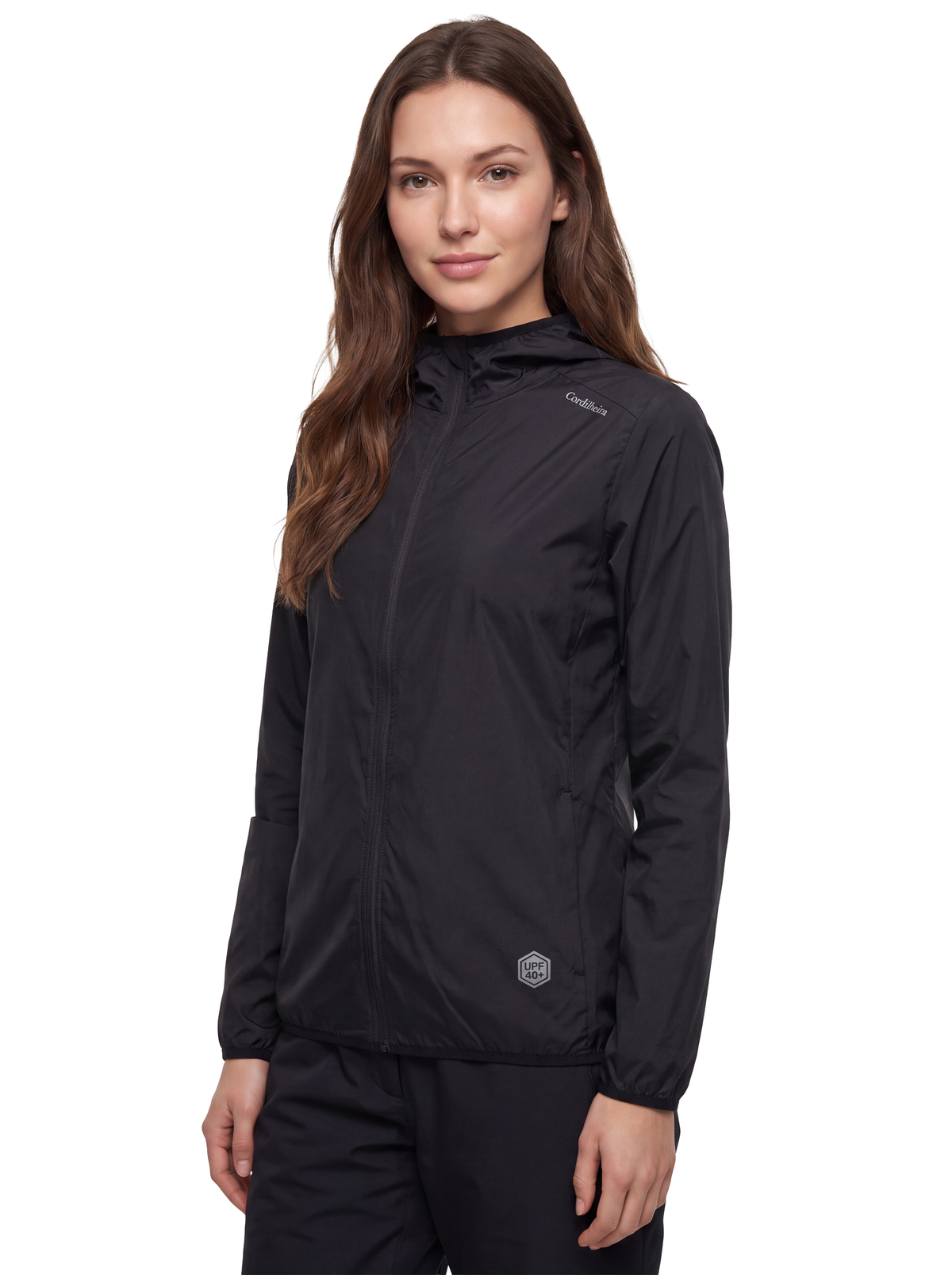 Corta-Vento Cordilheira Whisper Impermeável UV40+ para trilha e clima ameno, Roupa da Marca Cordilheira com Boa proteção e uso Confiável.