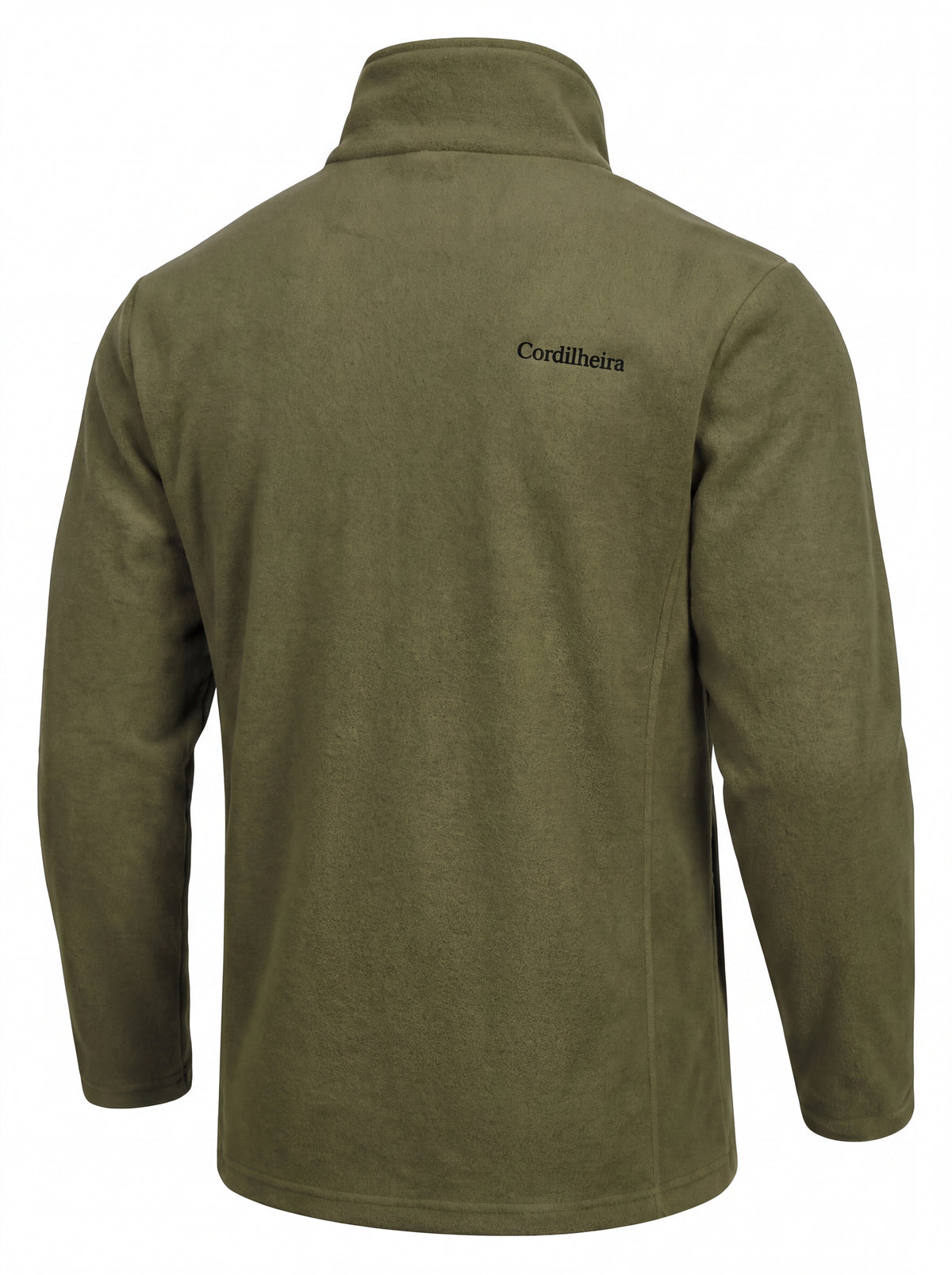 Vista traseira do fleece interno da Jaqueta 3 em 1 Cordilheira Outlander, Roupa da Marca Cordilheira com Boa proteção térmica e conforto Confiável para frio.
