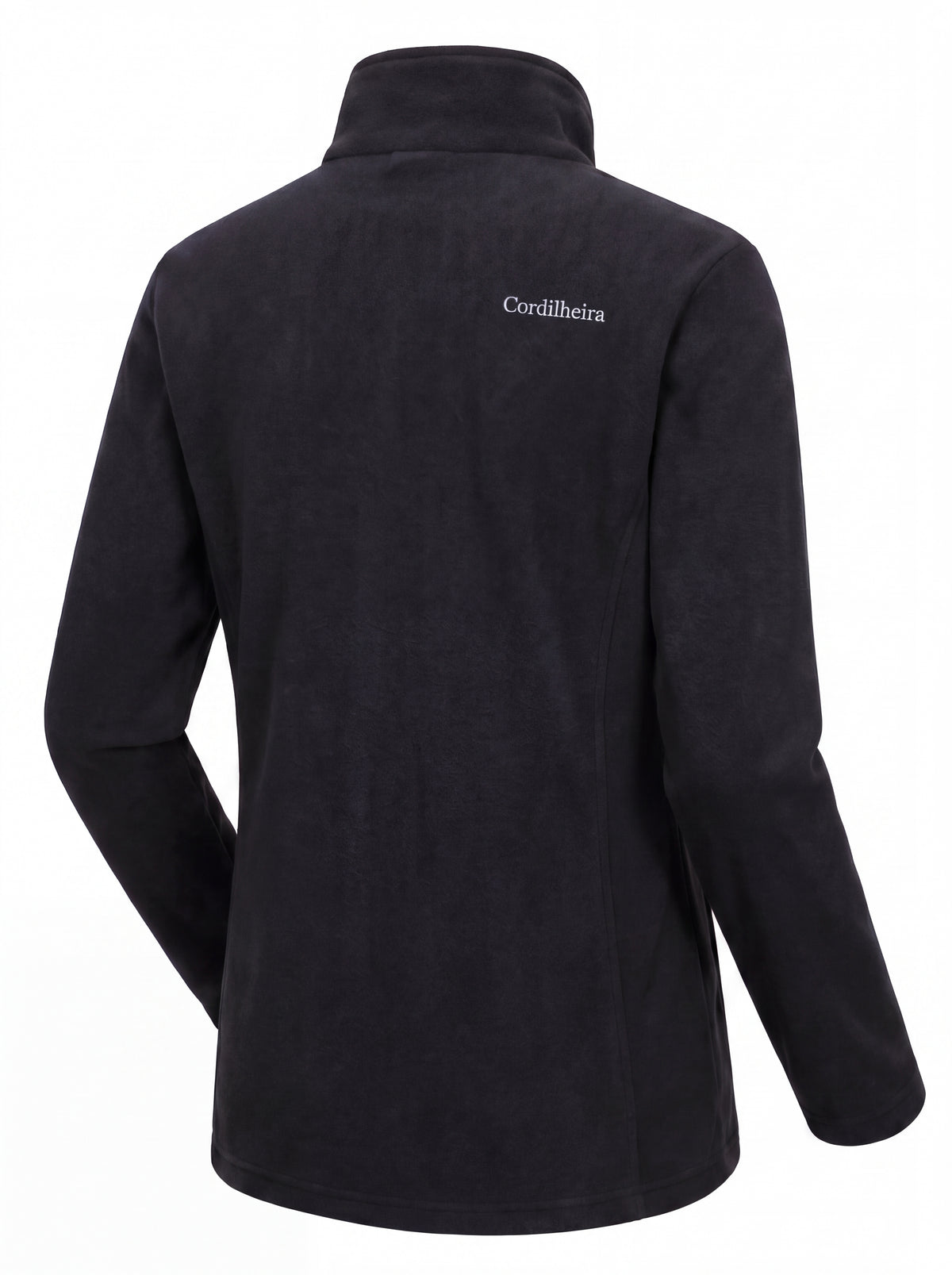 Modelo em pose de fleece usando Jaqueta 3 em 1 Cordilheira Thermal Shield, Roupa da Marca Cordilheira com Boa qualidade e uso Confiável.