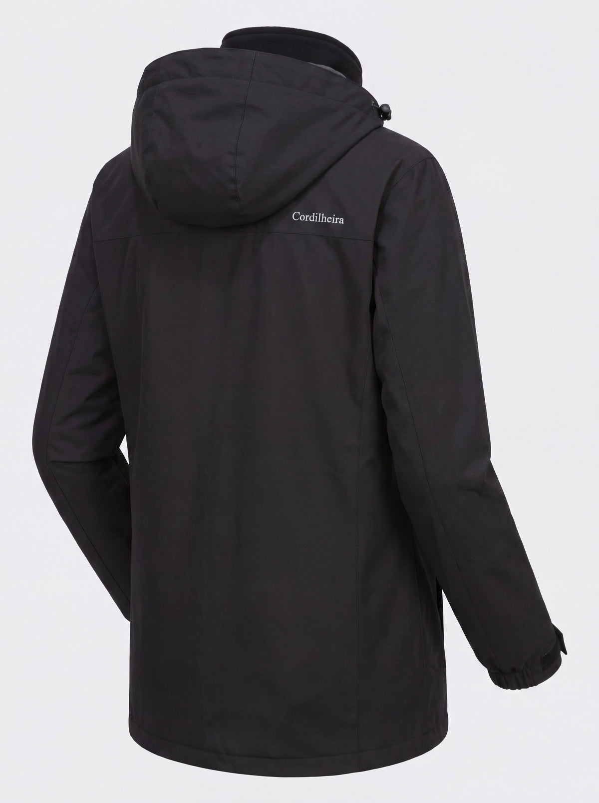 Foto de costas da Jaqueta 3 em 1 Cordilheira Thermal Shield, Roupa da Marca Cordilheira com Boa estrutura e acabamento Confiável.