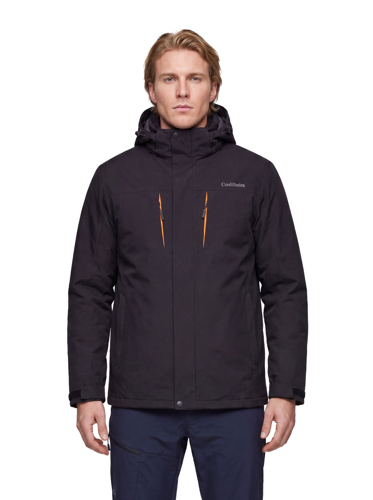Jaqueta 3 em 1 Cordilheira Thermal Shield preta, Roupa da Marca Cordilheira com Boa resistência e proteção Confiável para frio intenso e neve.