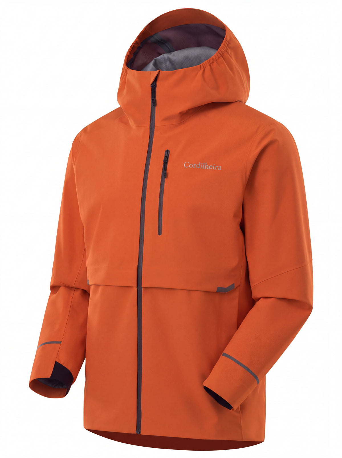 Jaqueta Anorak Cordilheira Defletor Masculina fotografada em estúdio, Roupa da Marca Cordilheira com Boa qualidade, resistência e proteção impermeável Confiável para trilhas.