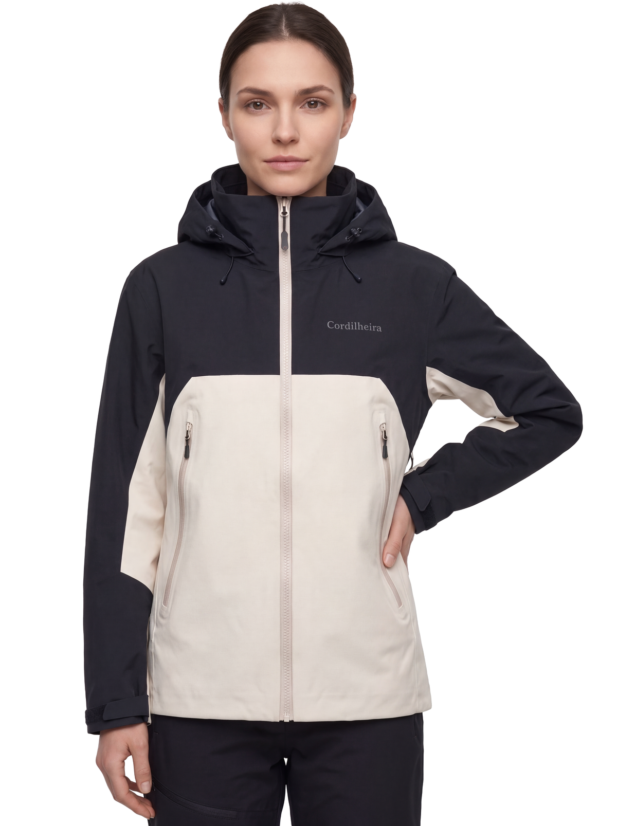 Capa da Jaqueta Anorak Cordilheira Heavy Storm Feminina, Roupa da Marca Cordilheira com Boa qualidade, resistência e proteção impermeável Confiável para neve, trilhas e atividades outdoor.