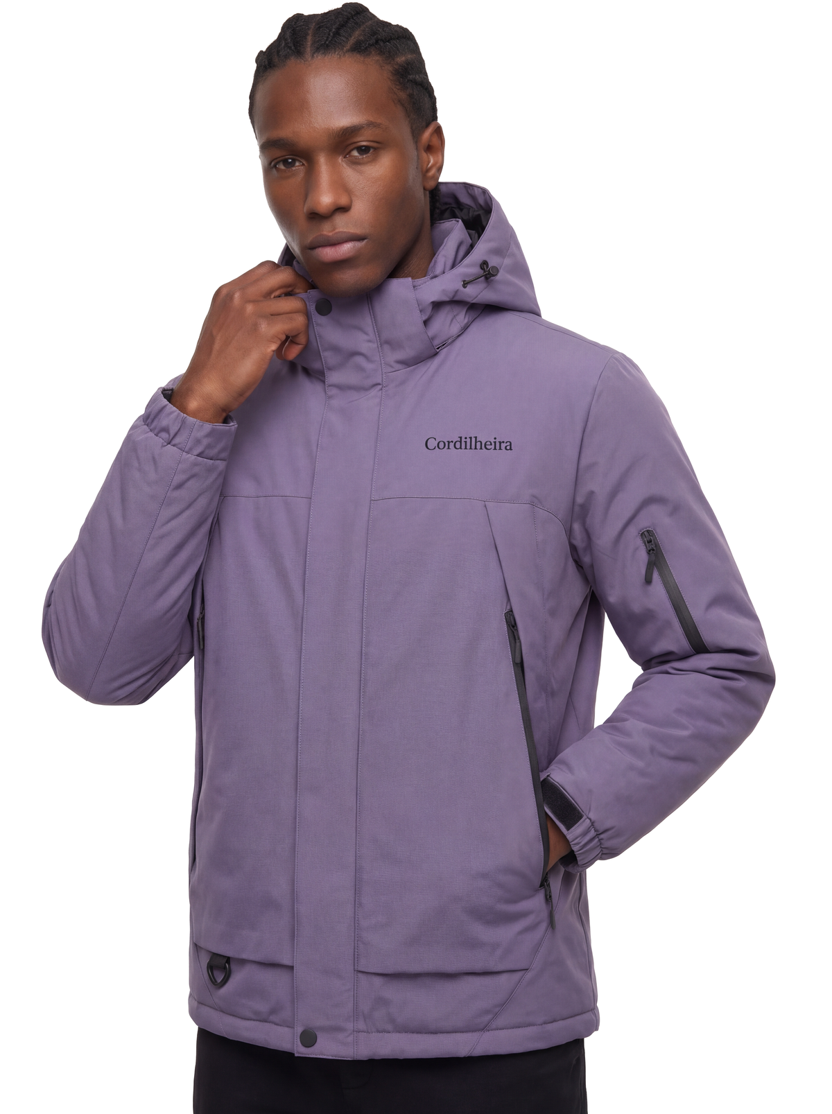 Capa da Jaqueta Anorak Puffer Cordilheira Elevate Masculina, Roupa da Marca Cordilheira com Boa qualidade, resistência e proteção Confiável para trilhas, viagens e aventuras ao ar livre.
