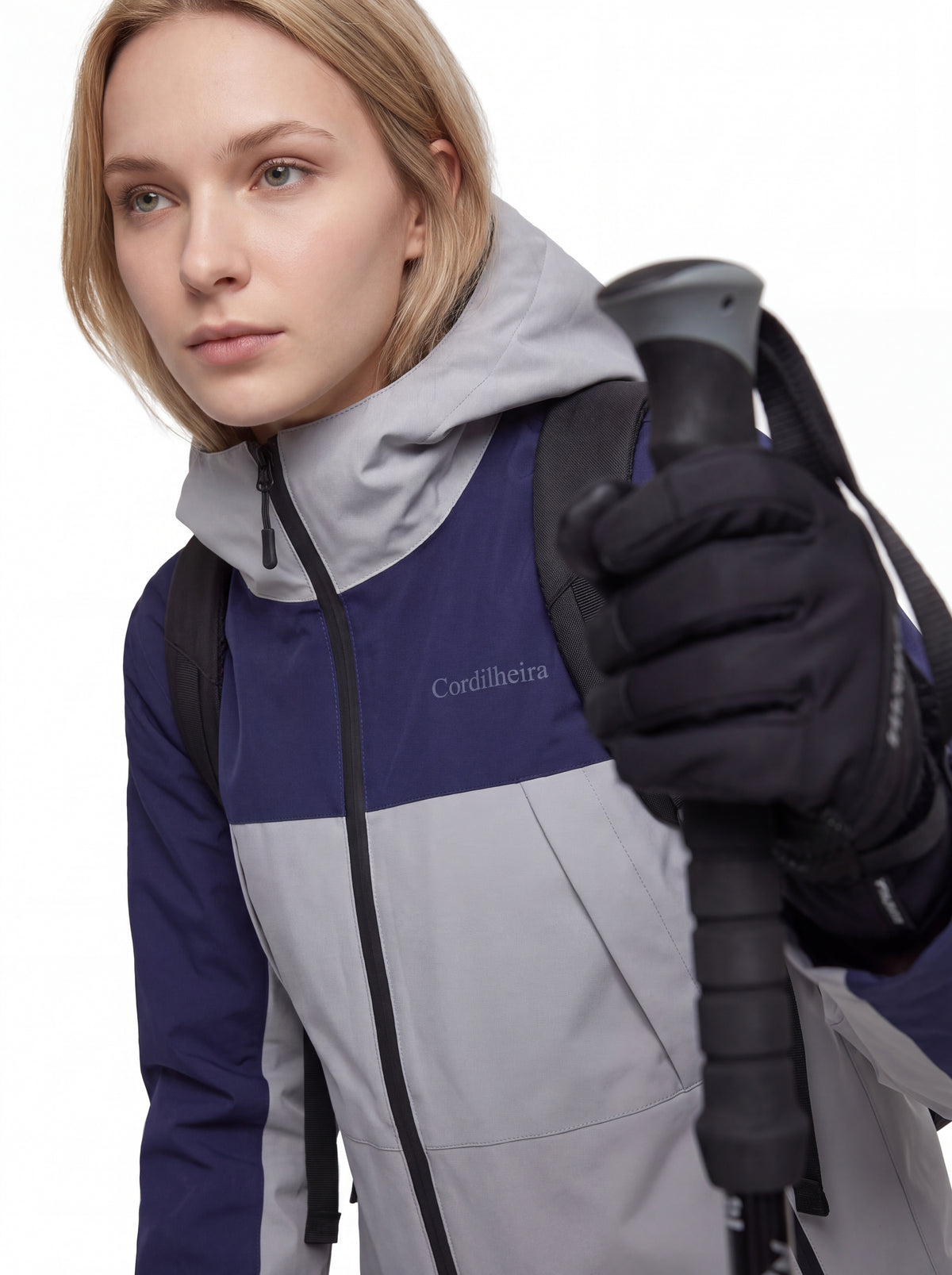 Campanha hiking da Jaqueta Cordilheira Boreal Impermeável, Roupa da Marca Cordilheira com Boa proteção, qualidade e desempenho Confiável para trilhas.
