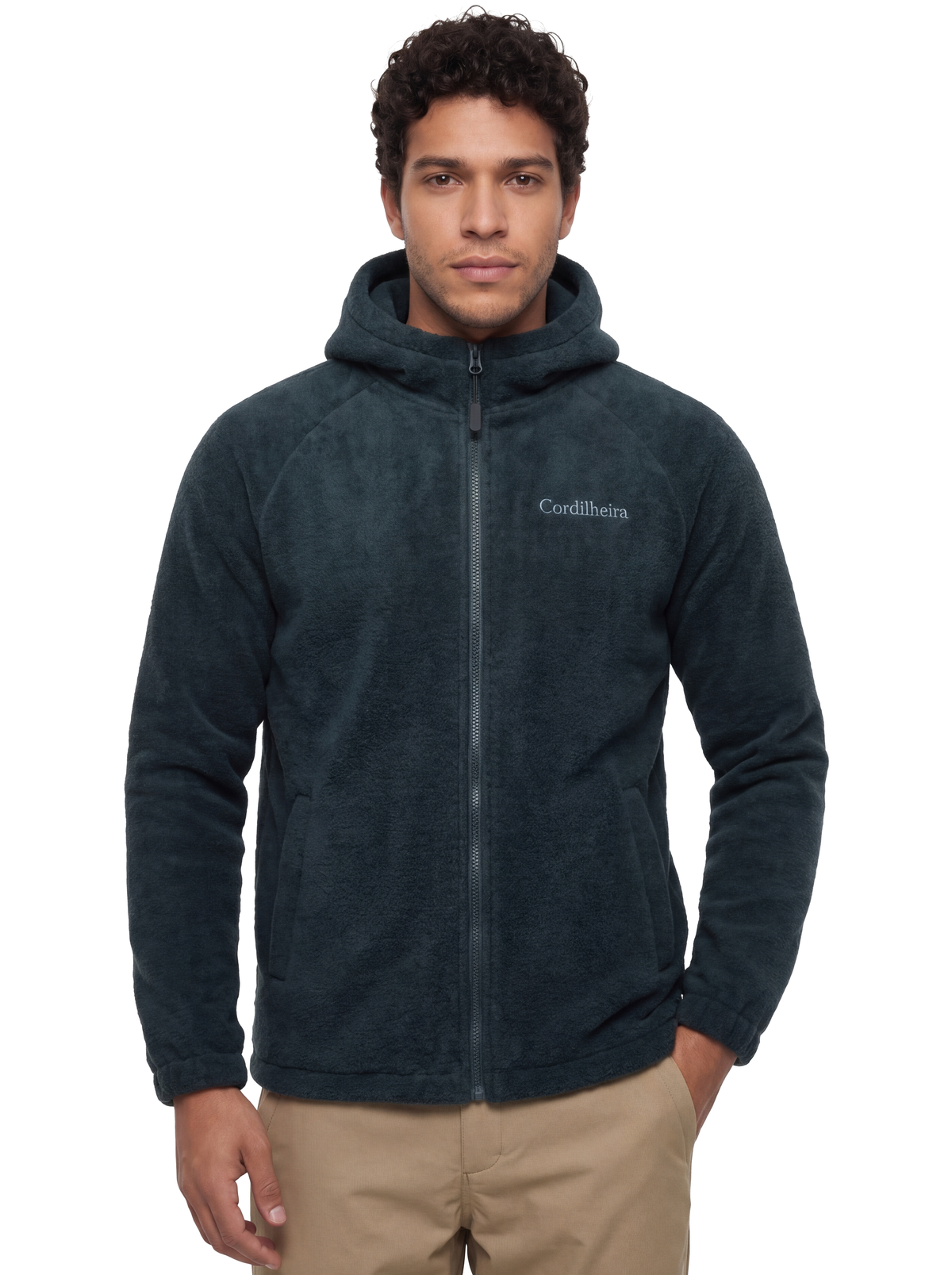 Capa da Jaqueta Cordilheira Fleece Hooded Masculina, Roupa da Marca Cordilheira com Boa qualidade, resistência e conforto Confiável para trekking, hiking e aventuras.