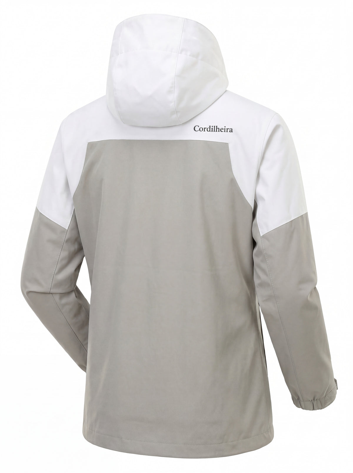 Vista posterior da Jaqueta 3 em 1 Cordilheira Alpine Feminina, Roupa da Marca Cordilheira com Boa resistência e proteção impermeável Confiável para neve, frio e vento.