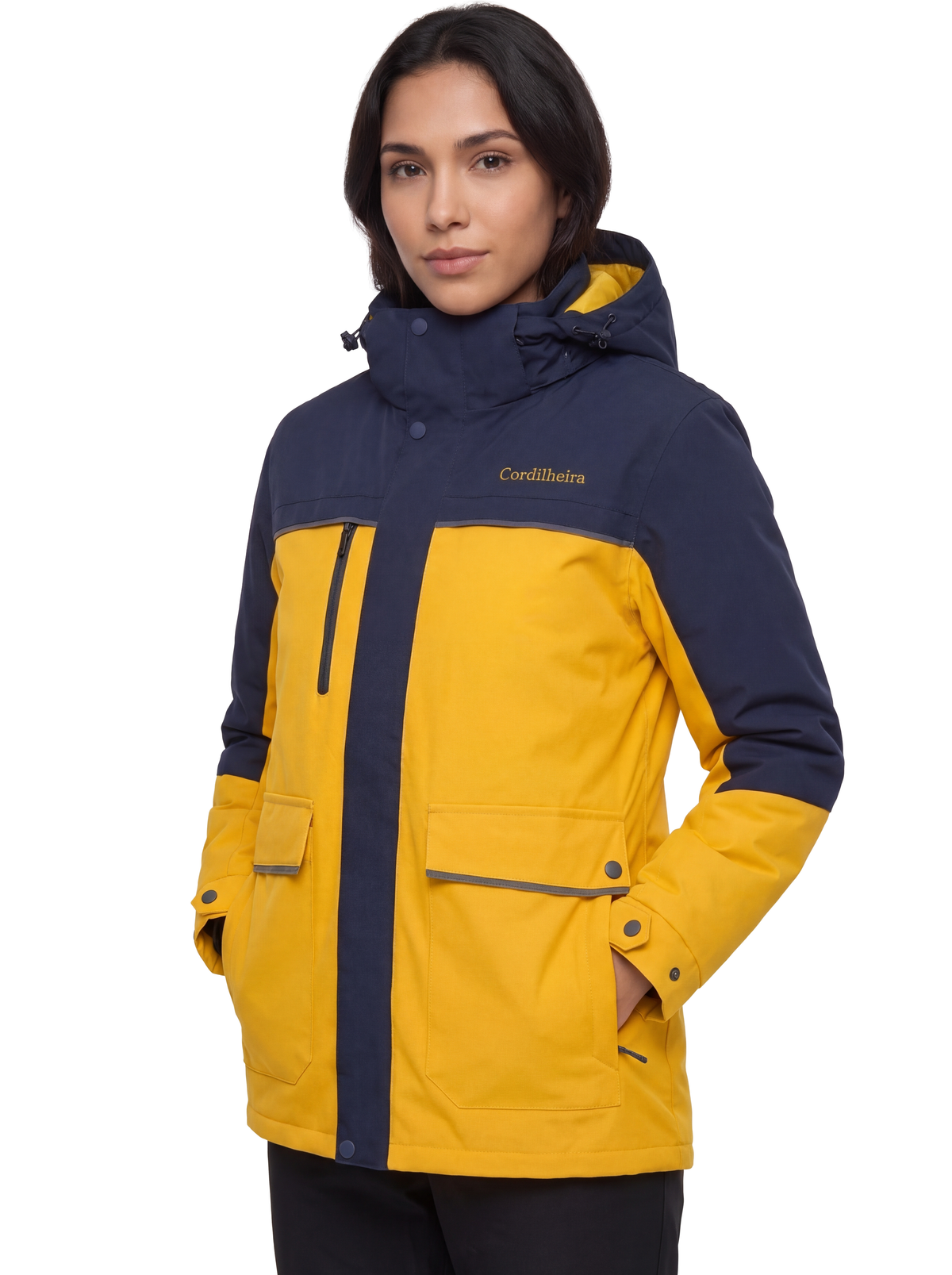 Capa da Jaqueta Puffer 3 em 1 Cordilheira Hybrid Feminina, Roupa da Marca Cordilheira com Boa qualidade, resistência e proteção impermeável Confiável para neve, frio e esportes de inverno.
