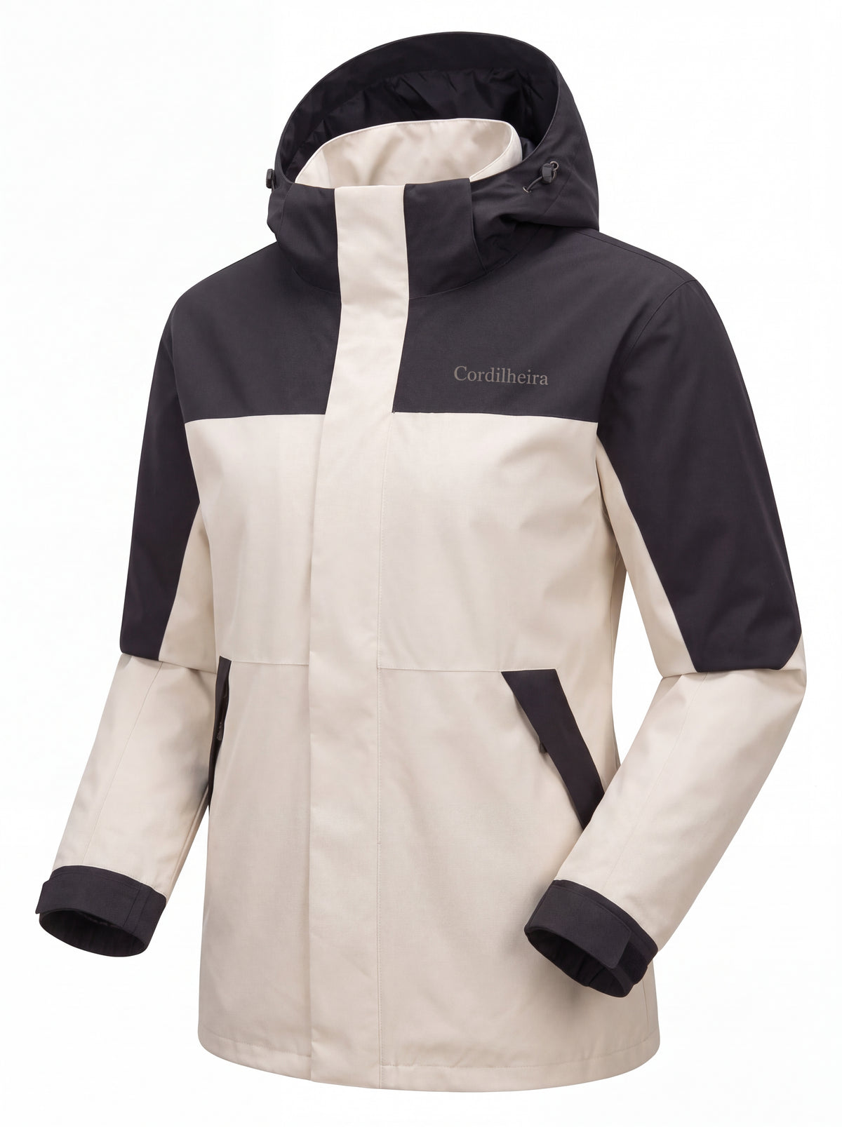 Jaqueta 3 em 1 Cordilheira Skiway Feminina fotografada em estúdio, Roupa da Marca Cordilheira com Boa resistência, qualidade e proteção Confiável para neve.
