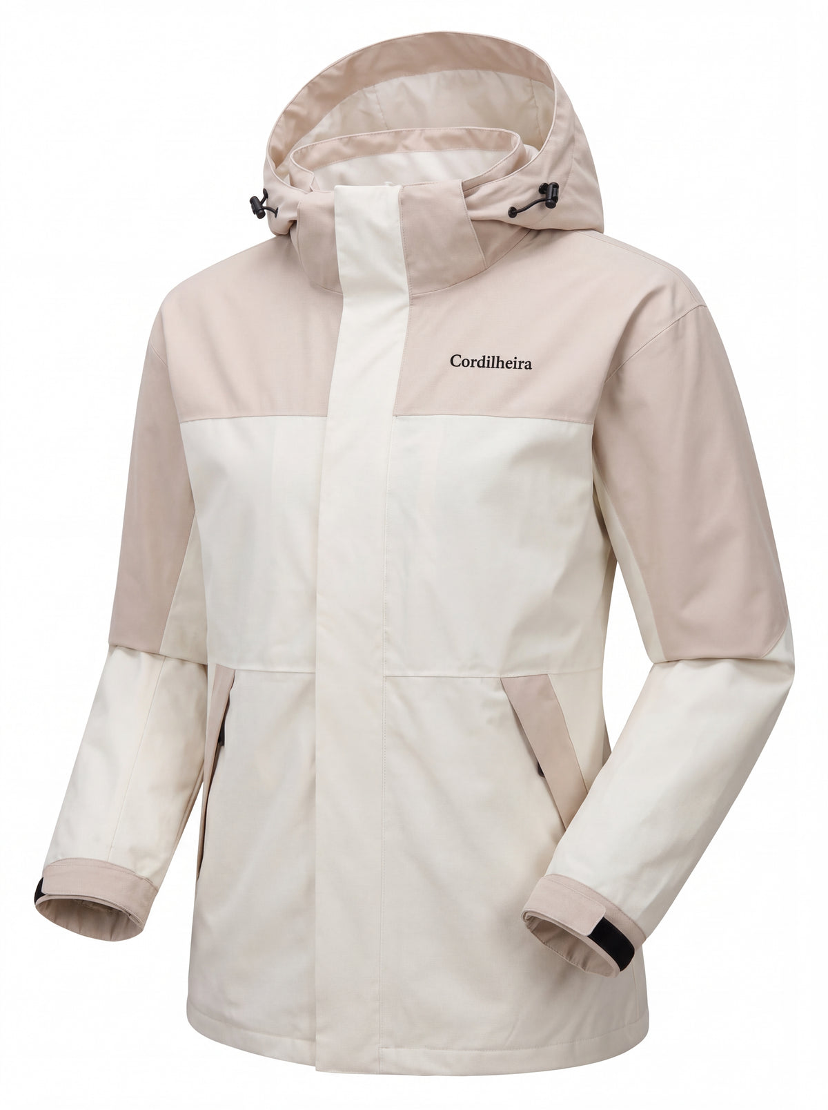 Jaqueta 3 em 1 Cordilheira Skiway Feminina em pose que destaca a modelagem, Roupa da Marca Cordilheira com Boa qualidade, resistência e proteção Confiável.