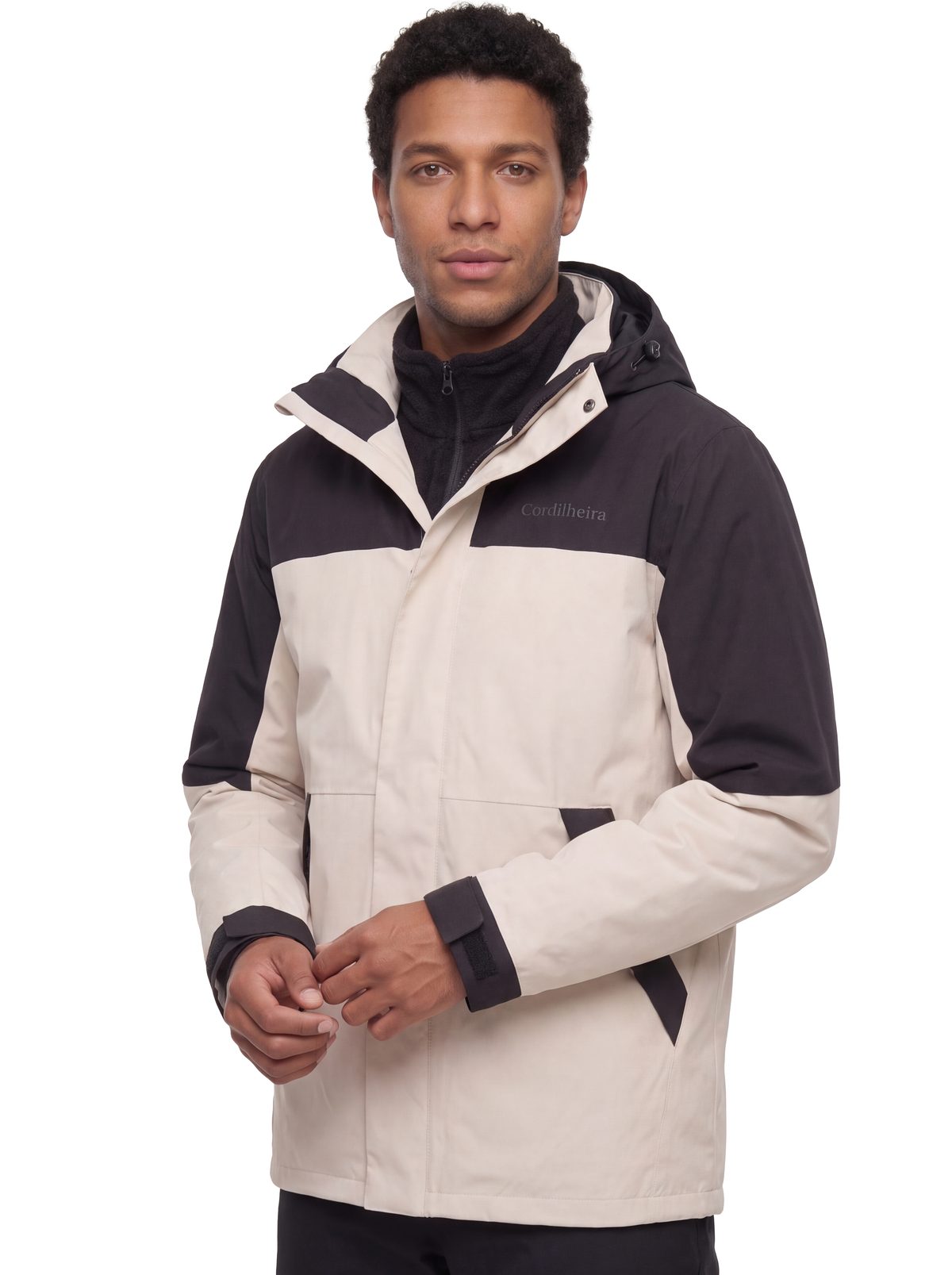 Capa da Jaqueta 3 em 1 Cordilheira Skiway Masculina, Roupa da Marca Cordilheira com Boa qualidade, resistência e proteção Confiável para ski, neve e inverno.