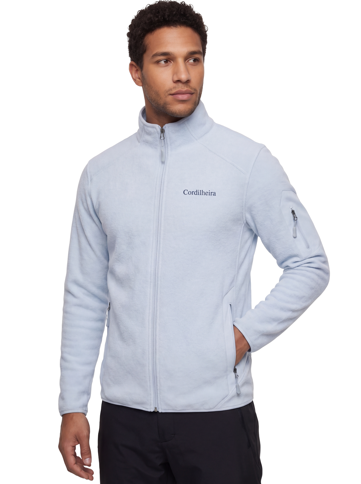 Capa da Jaqueta Cordilheira Steady Fleece Masculina, Roupa da Marca Cordilheira com Boa qualidade, resistência e conforto Confiável para hiking, trekking e viagens.