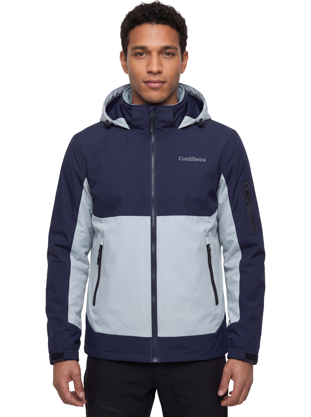 Capa da Jaqueta Cordilheira Strategy Masculina Impermeável, Roupa da Marca Cordilheira com Boa qualidade, resistência e proteção Confiável para trilhas, trekking e aventura outdoor.