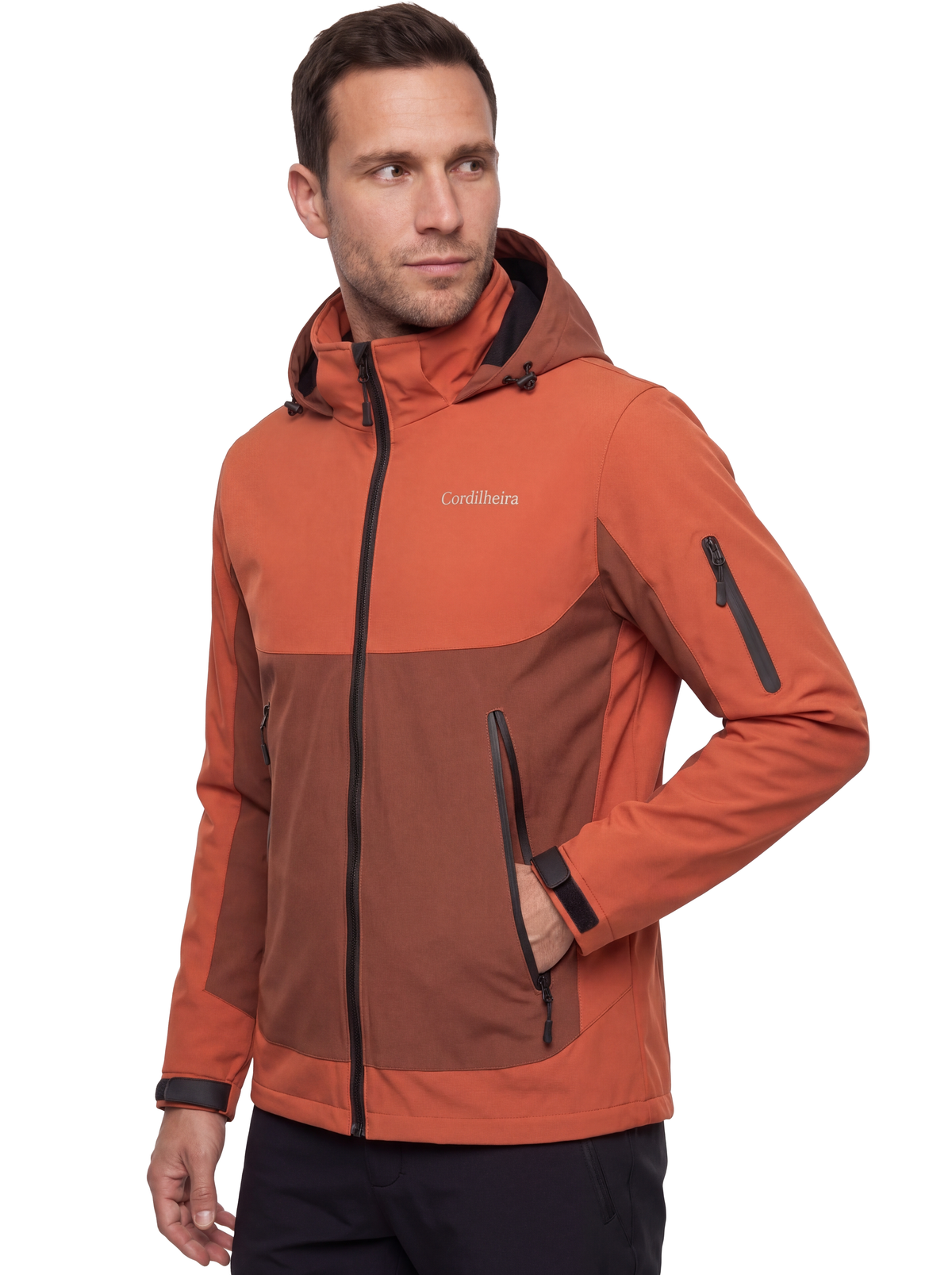 Imagem de capa da Jaqueta Cordilheira Strategy Masculina Impermeável, Roupa da Marca Cordilheira com Boa resistência, impermeabilidade e proteção Confiável para trilha e trekking.
