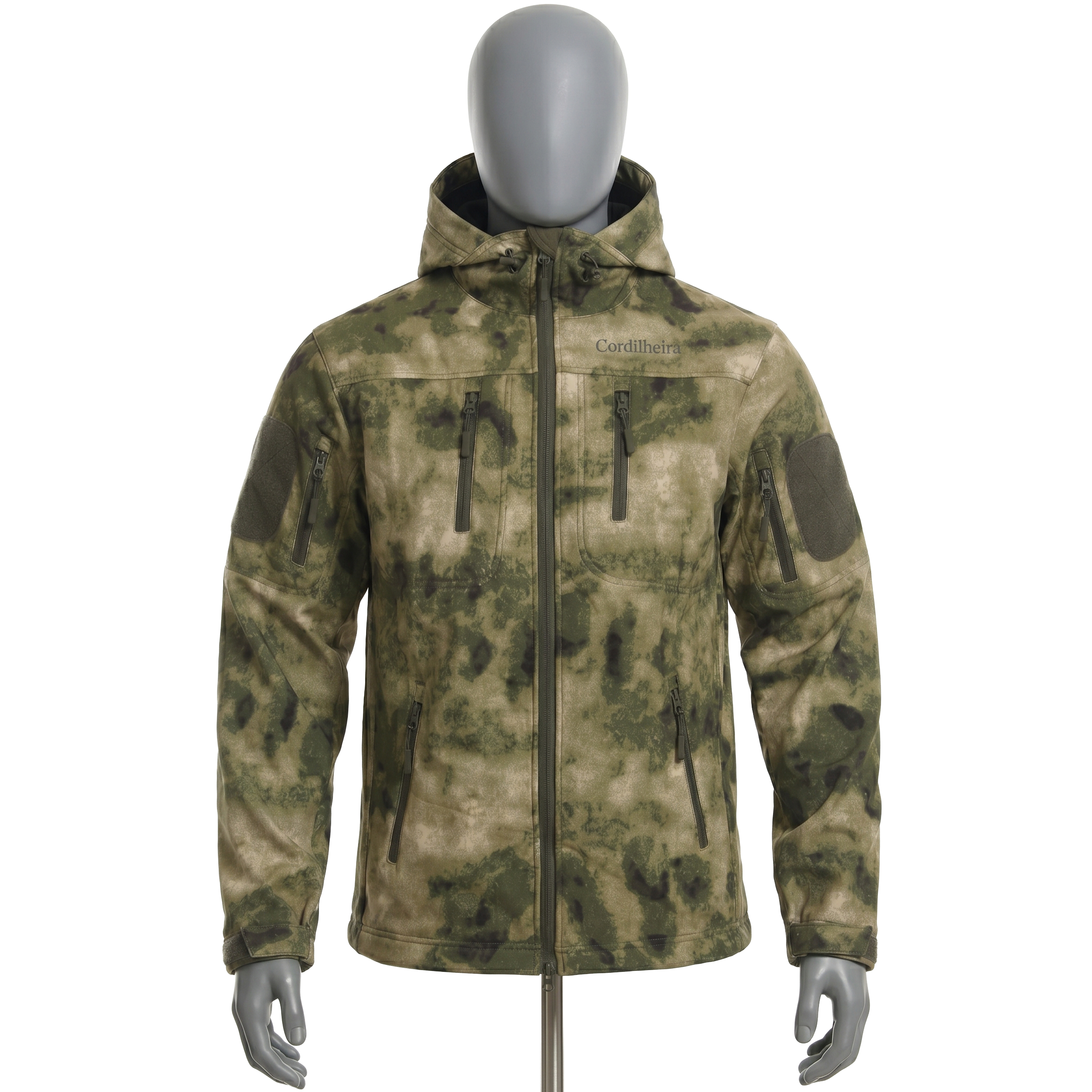 Jaqueta Cordilheira Ward Impermeável Masculina em versão preta, uma Roupa da Marca Cordilheira com Boa resistência e proteção Confiável para uso outdoor, frio e chuva.