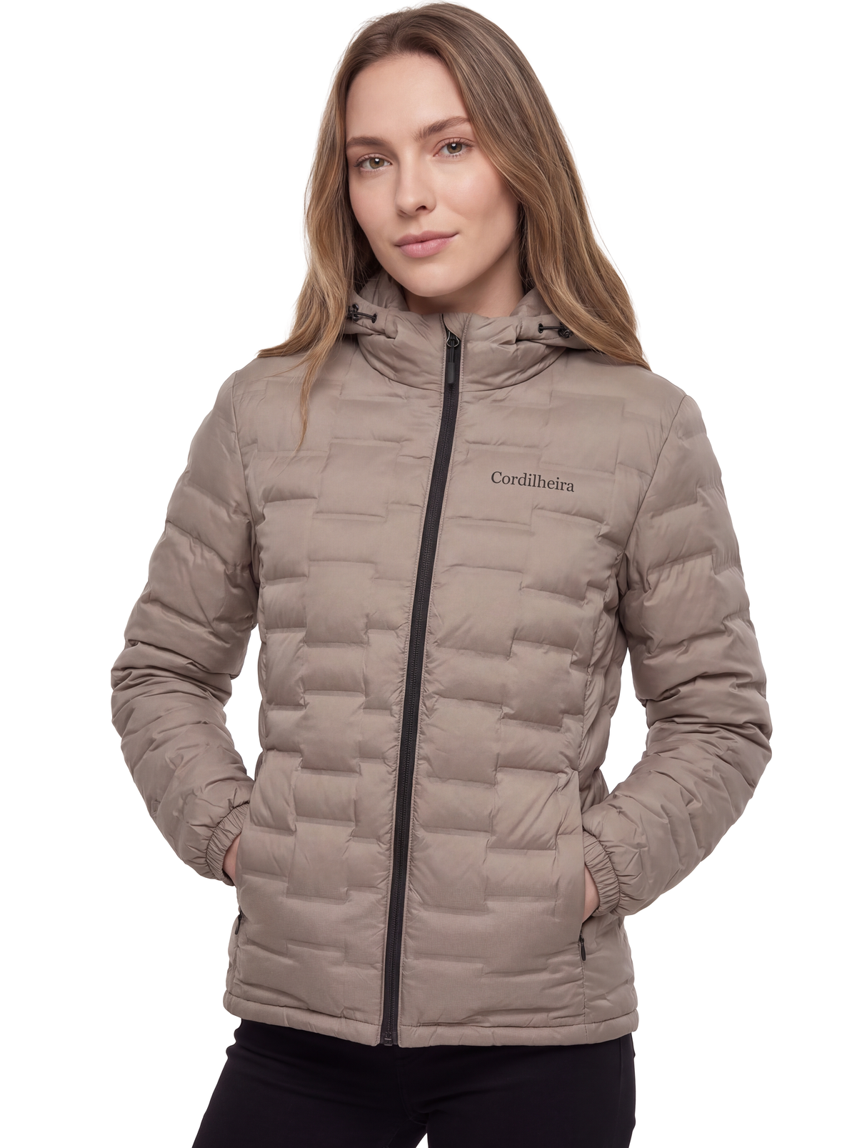 Capa da Jaqueta Puffer Cordilheira Climate Feminina, Roupa da Marca Cordilheira com Boa qualidade, resistência e acabamento Confiável para um visual moderno, elegante e versátil.