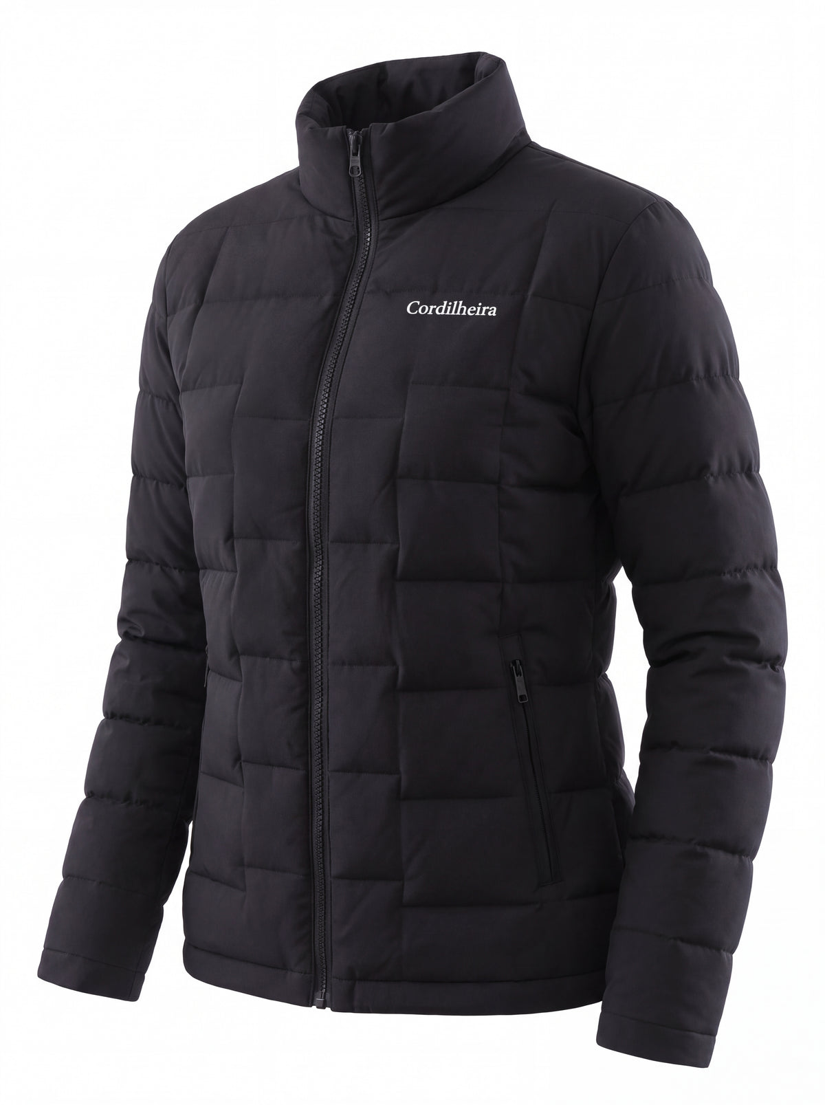 Jaqueta Puffer Cordilheira On The City Feminina em pose de costas, Roupa da Marca Cordilheira com Boa qualidade, caimento Confiável e estilo versátil para rotina e passeios.