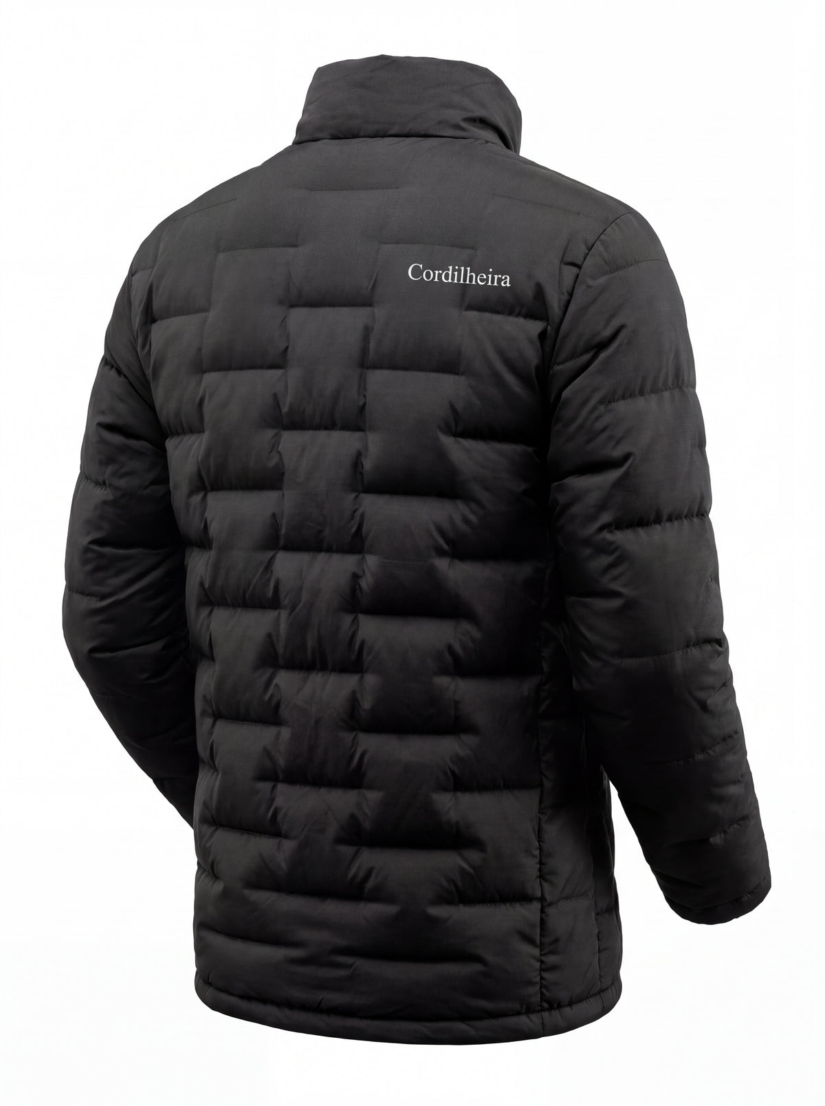 Vista traseira da Jaqueta Puffer Cordilheira On The City Feminina, Roupa da Marca Cordilheira com Boa qualidade, resistência e acabamento Confiável para o dia a dia, viagens e dias frios.
