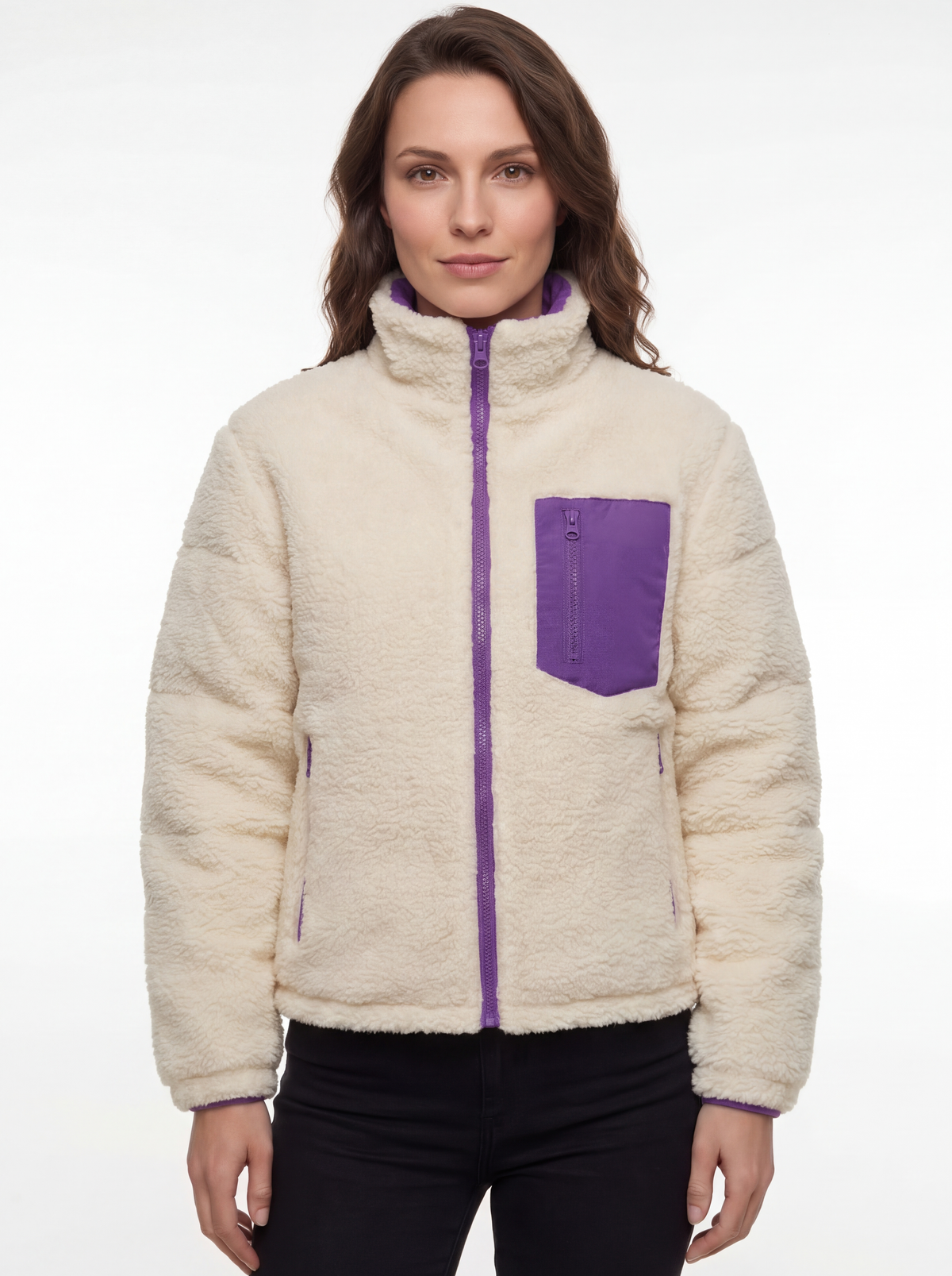 Imagem de produto da Jaqueta Puffer FrostLayer Dupla Face Feminina, Roupa da Marca Cordilheira com Boa qualidade e proteção Confiável para inverno.