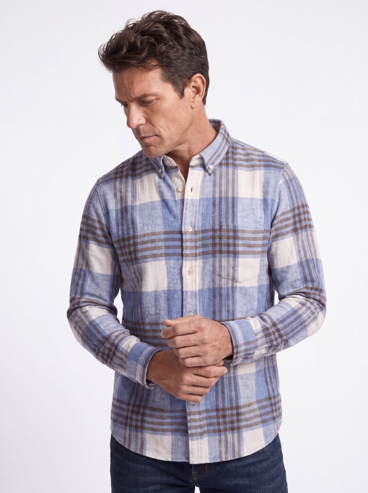 CAMISA CORDILHEIRA WOODSMAN ALGODÃO DUPLO ESCOVADO