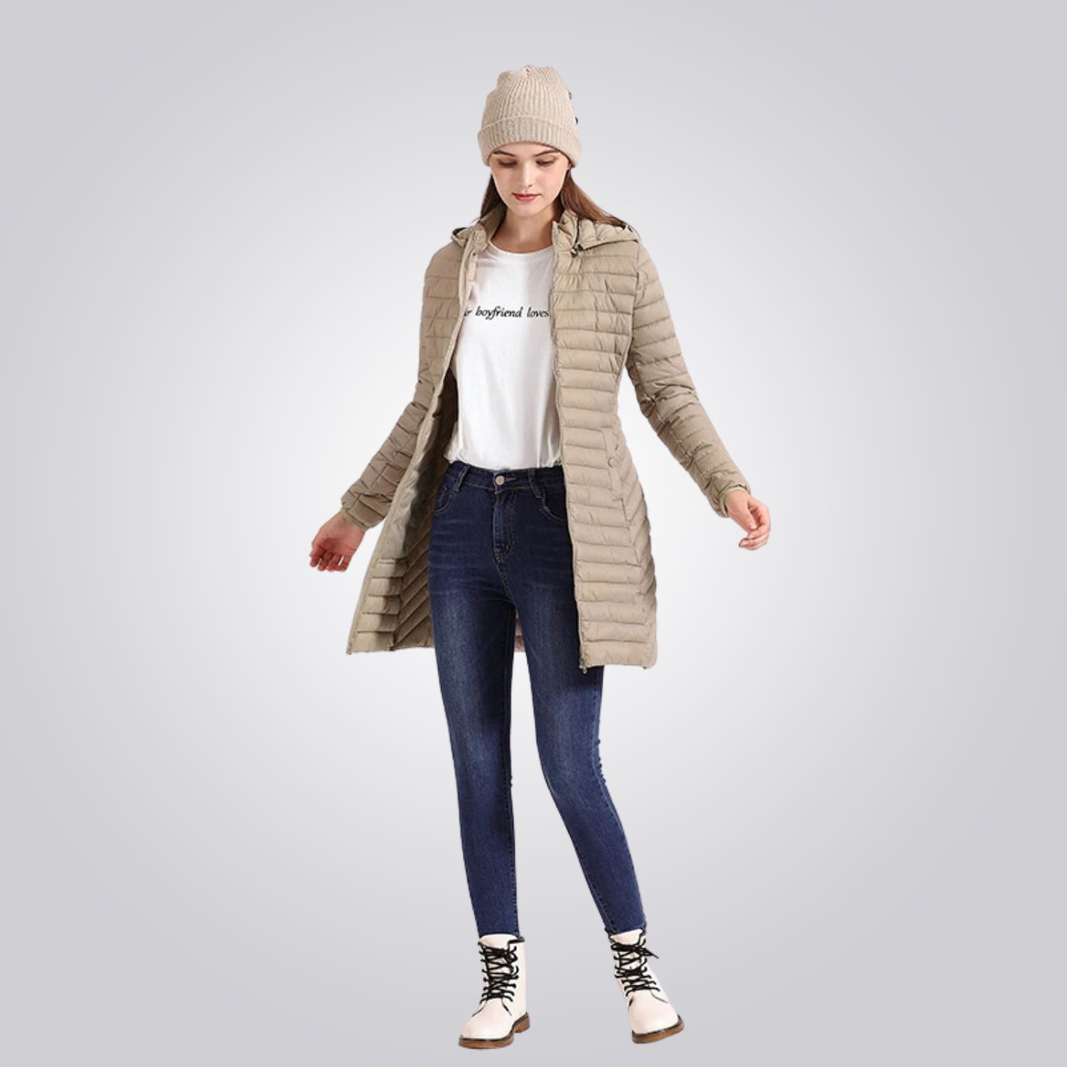 Jaqueta cordilheira long puffer feminina